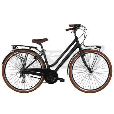 TRS CITY MINIMAL D 28\" - ACERA 21V STEF - RIGIDA - NERO/MARRONE