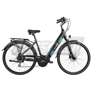 TORPADO E-BIKE CITY MOOBY MONO 1.5 275 D 28\" - BAFANG C. 5L 7V - DISK IDR. - NERO/AZZURRO - M/48