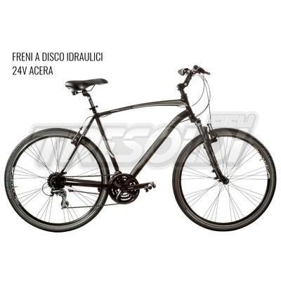 TRS HYB ZEFIRO U 28\" - ACERA 24V - DISK IDR. ML - NERO/OPACO