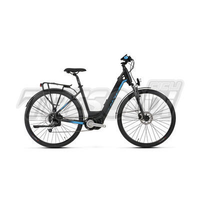 SANTS E-BIKE SANTA COMP D '23 - ALTUS 9V ML - NERO/AZZURRO - M/43